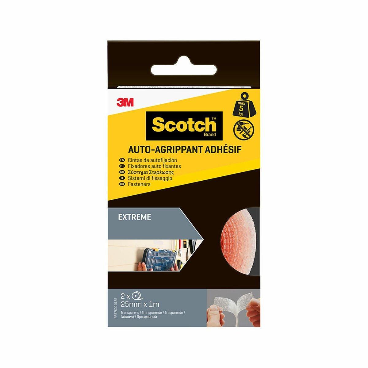 Cinta Adhesiva Scotch Transparente 25 mm x 1 m 1,5 m 5 kg 2 Piezas