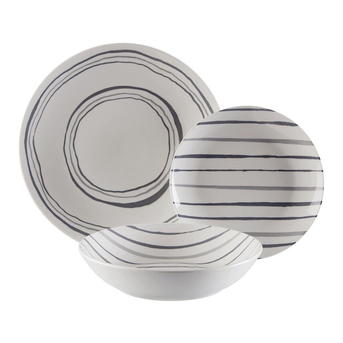 Vajilla Versa Gris Porcelana