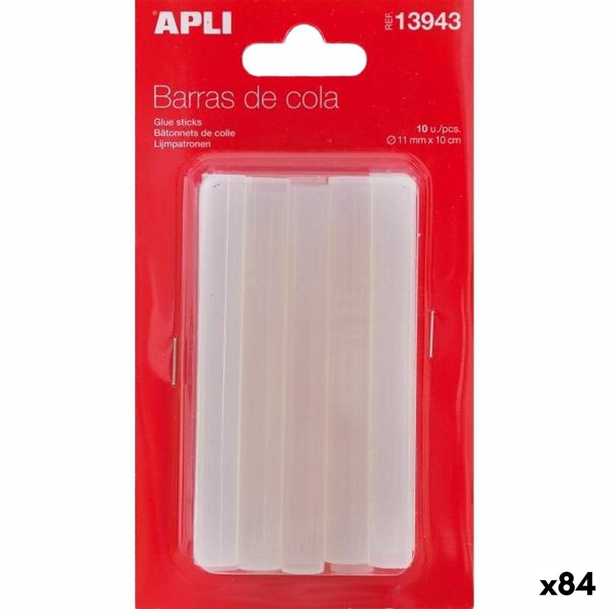 Barras de cola termofusible Apli 10 Piezas (84 Unidades)