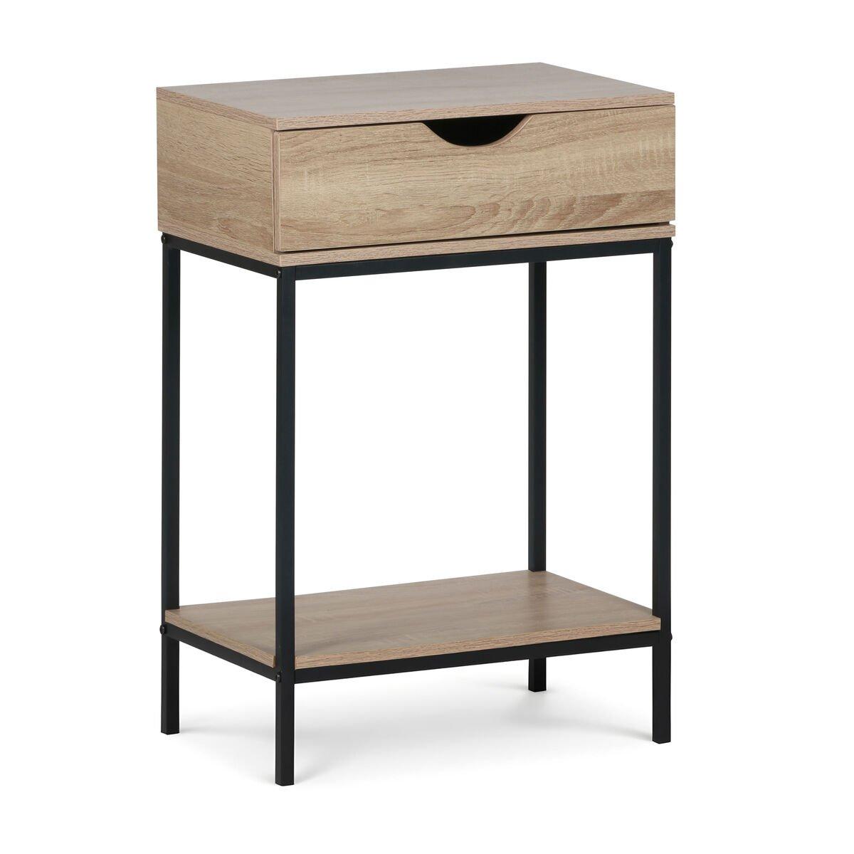 Mueble Auxiliar MobleKit Marrón Negro 45 x 30 x 68 cm Madera Metal