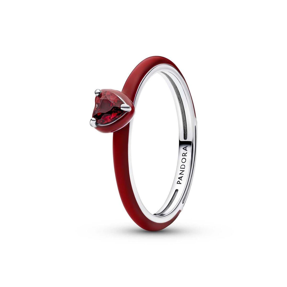 Anillo Mujer Pandora 193088C05-50 10 Rojo