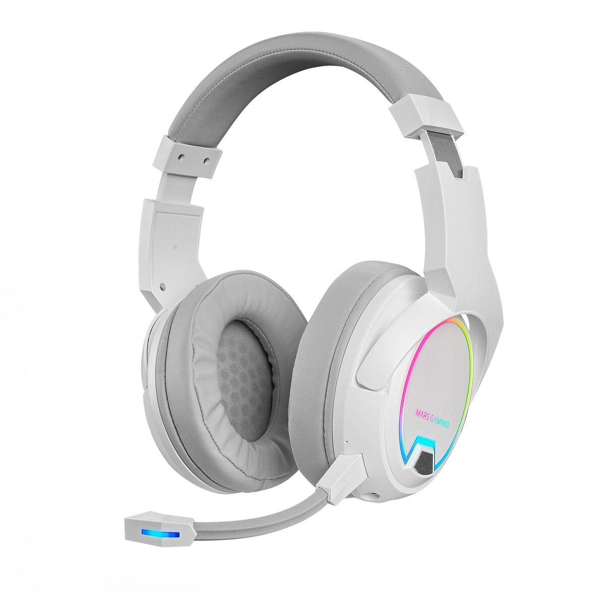 Auriculares con Micrófono Mars Gaming MHW-100 Blanco