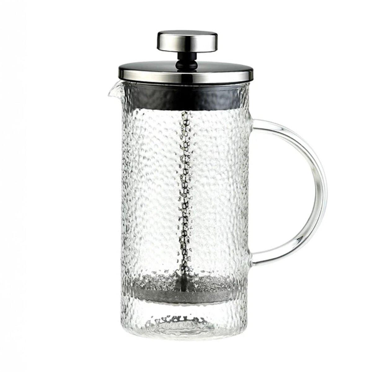 Tetera Oroley Transparente Acero Inoxidable Vidrio de Borosilicato 350 ml