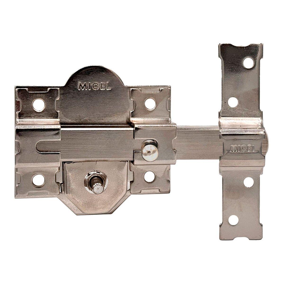 Cerrojo de seguridad Micel crr08 86b/70 Acero 70 mm Níquel Sobreponer