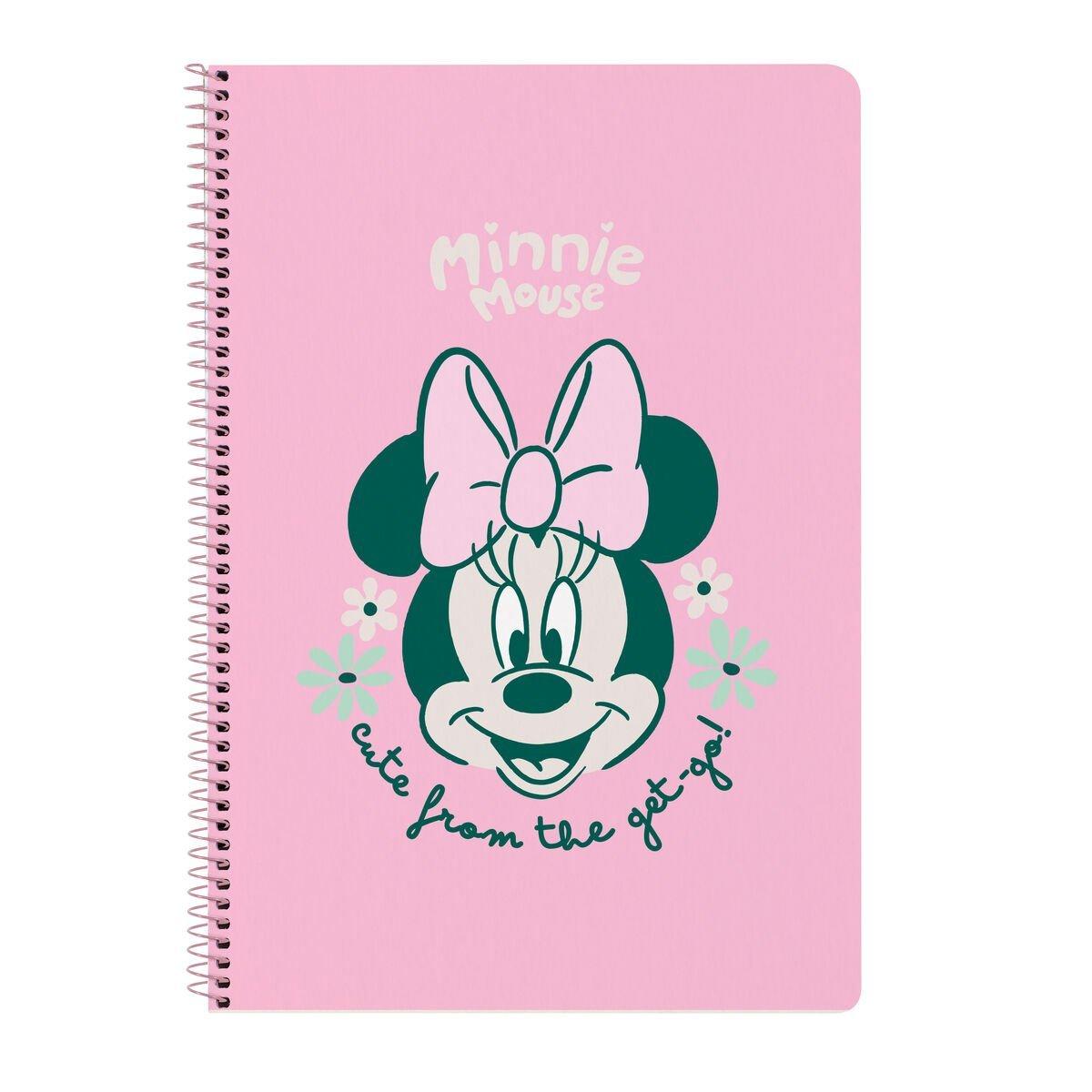 Carpeta de anillas Minnie Mouse Minty Rosa A4 21.5 x 31 x 1 cm