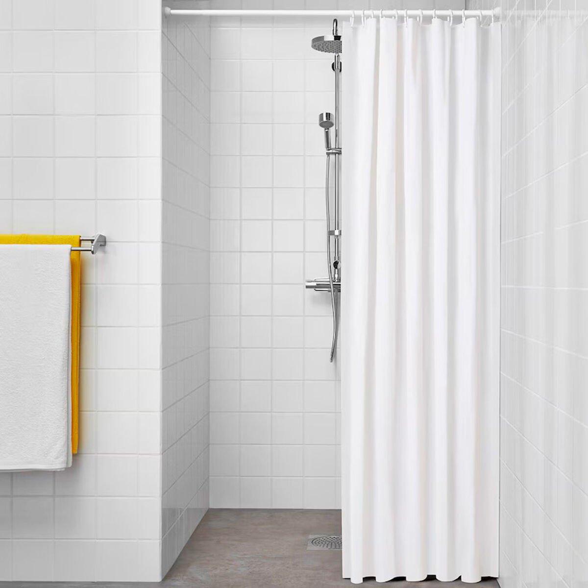 Cortina de Ducha Exma Blanco PVC 180 x 180 cm
