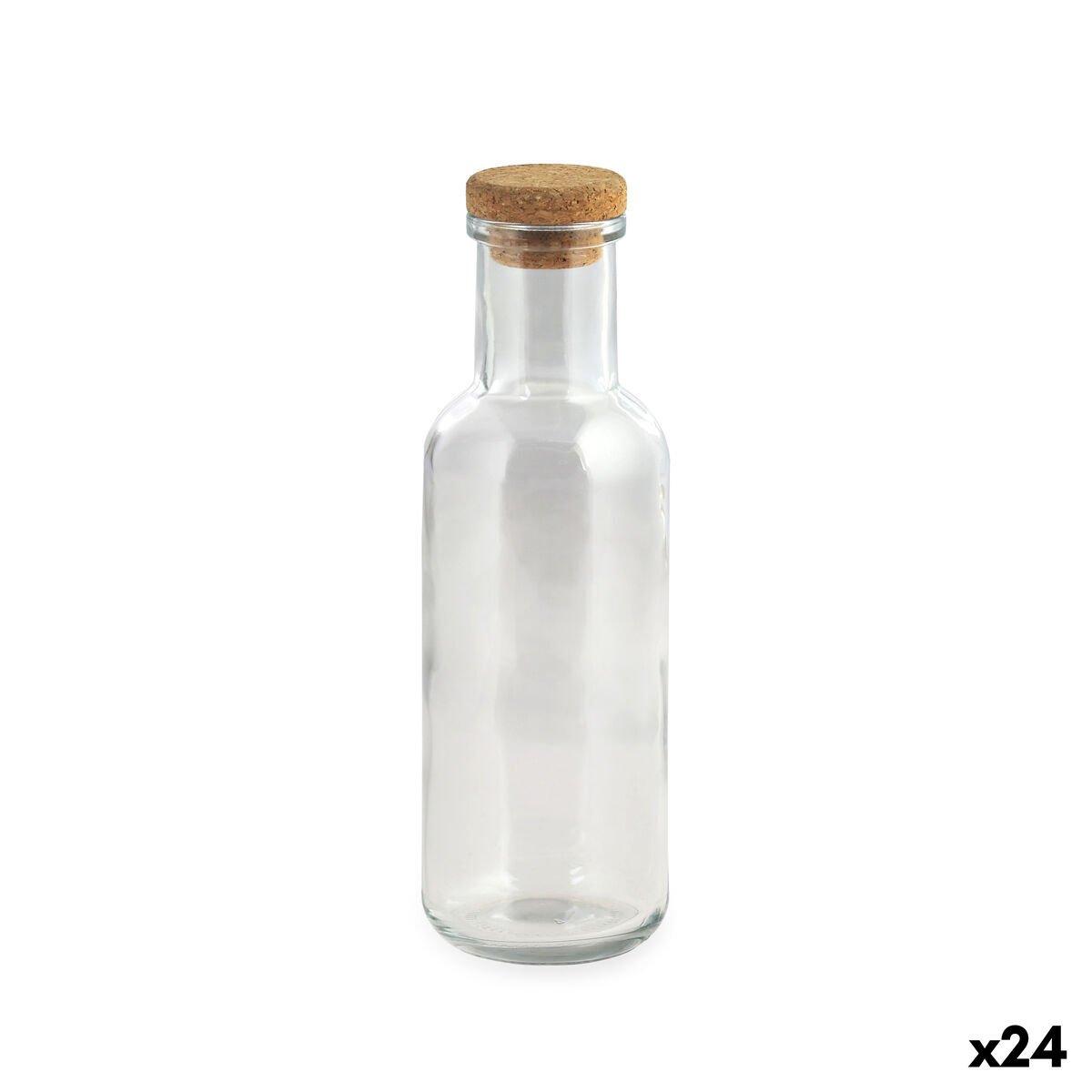 Botella de Cristal La Mediterránea Transparente Vidrio 1 L (24 Unidades)