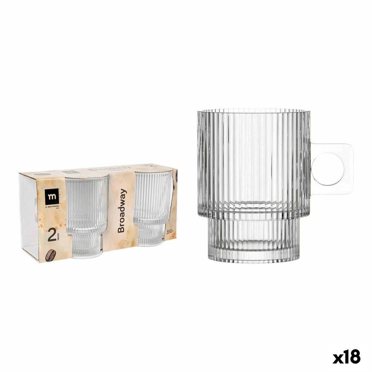 Juego de 2 Tazas Mug La Mediterránea Broadway 18 Unidades (2 Piezas)