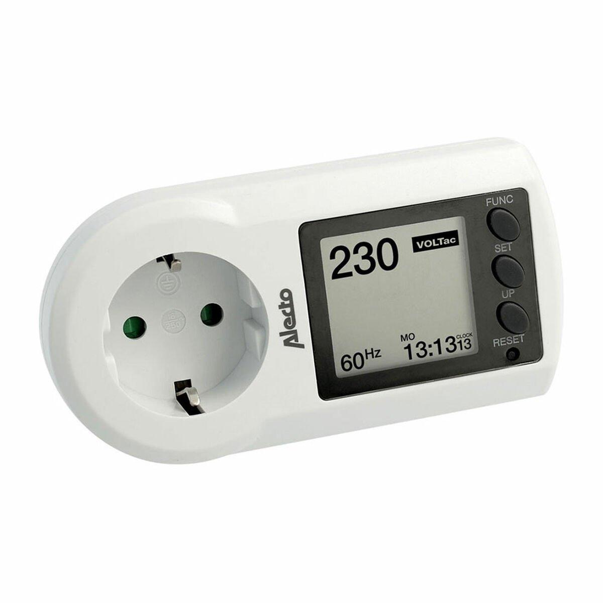 Enchufe con monitor de consumo eléctrico Alecto Blanco 3680 W