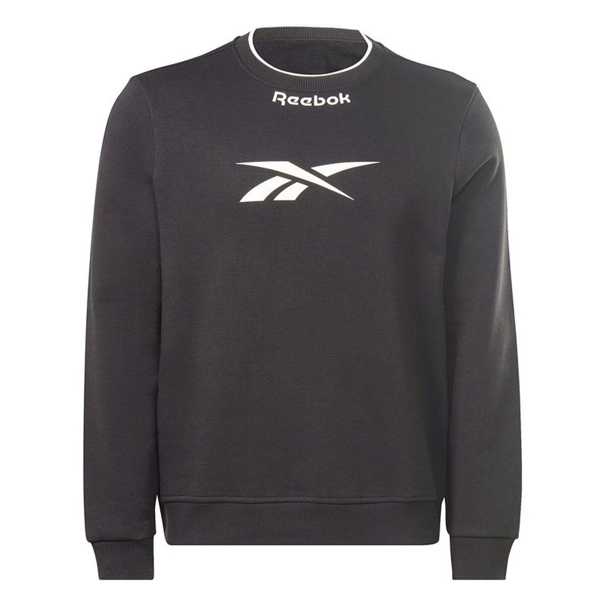 Sudadera sin Capucha Hombre Reebok RI Arch Logo Vector Crew Negro