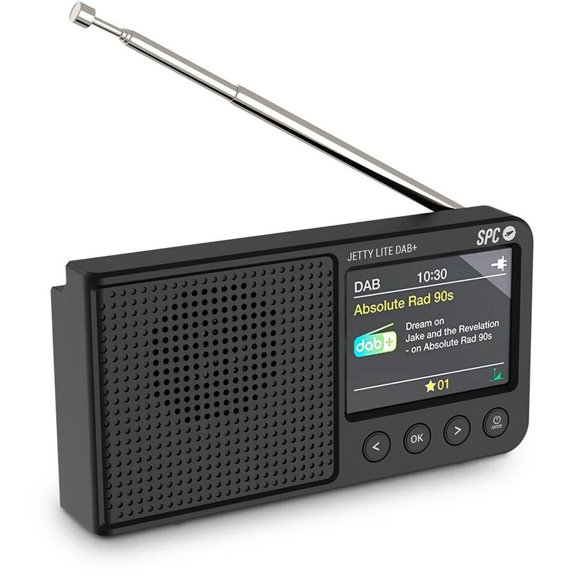 Radio Transistor SPC JETTY LITE DAB+ 4591N Negro Retro