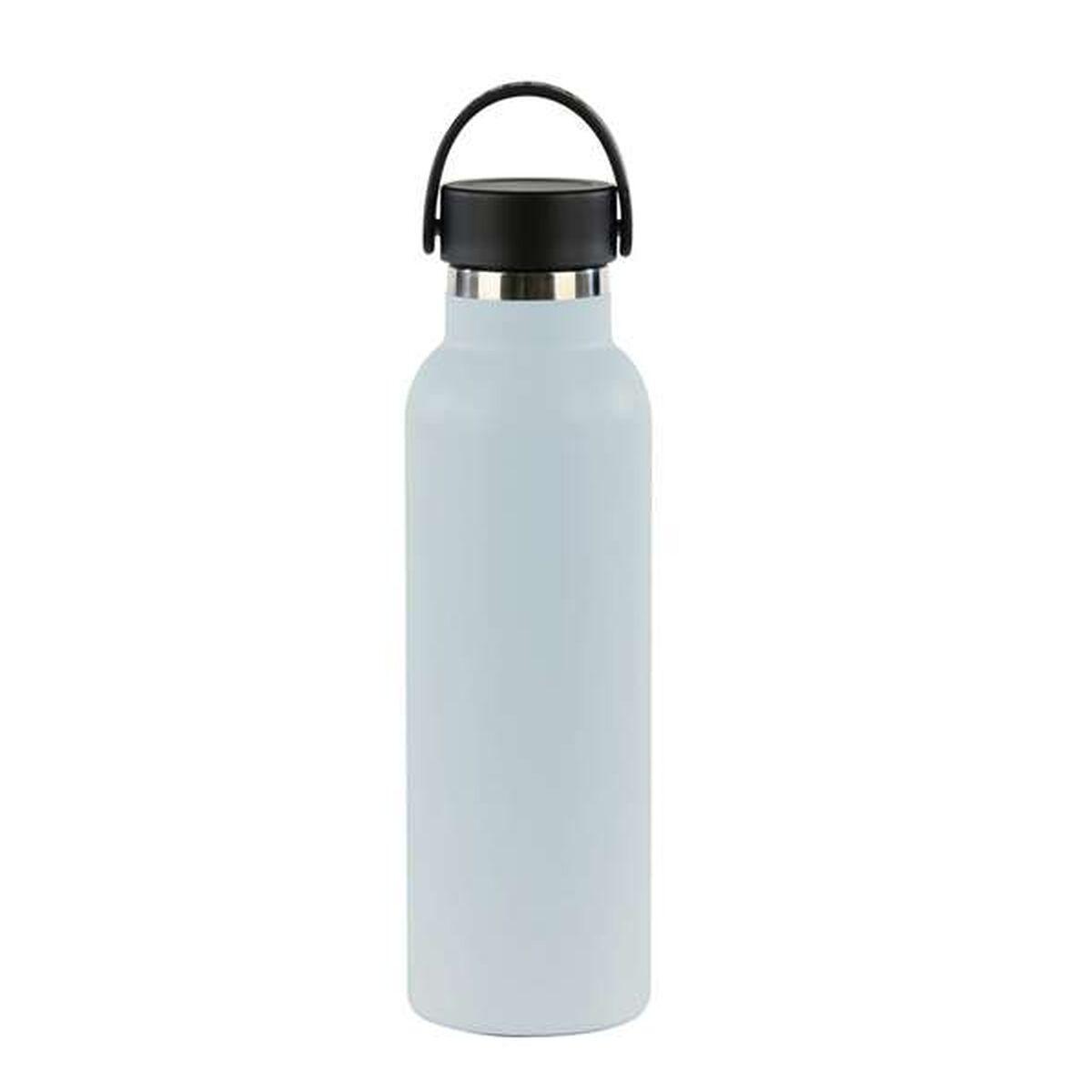 Botella de Agua Safta Azul hielo Silicona Acero Inoxidable