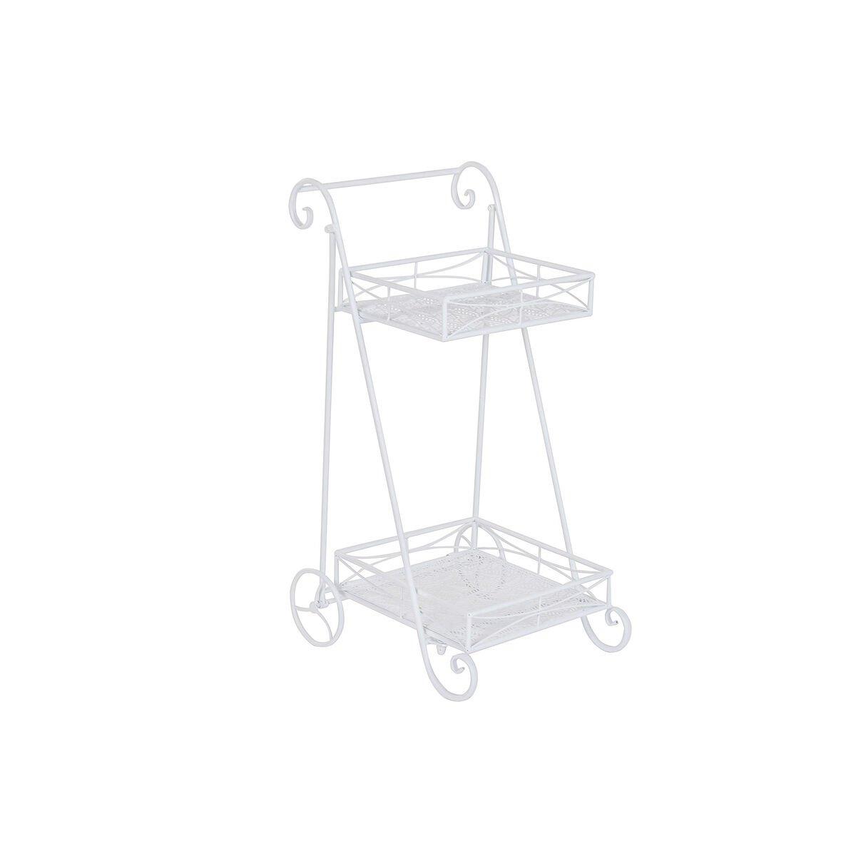 Carro Multiusos Home ESPRIT Blanco 43 X 38 X 76 CM