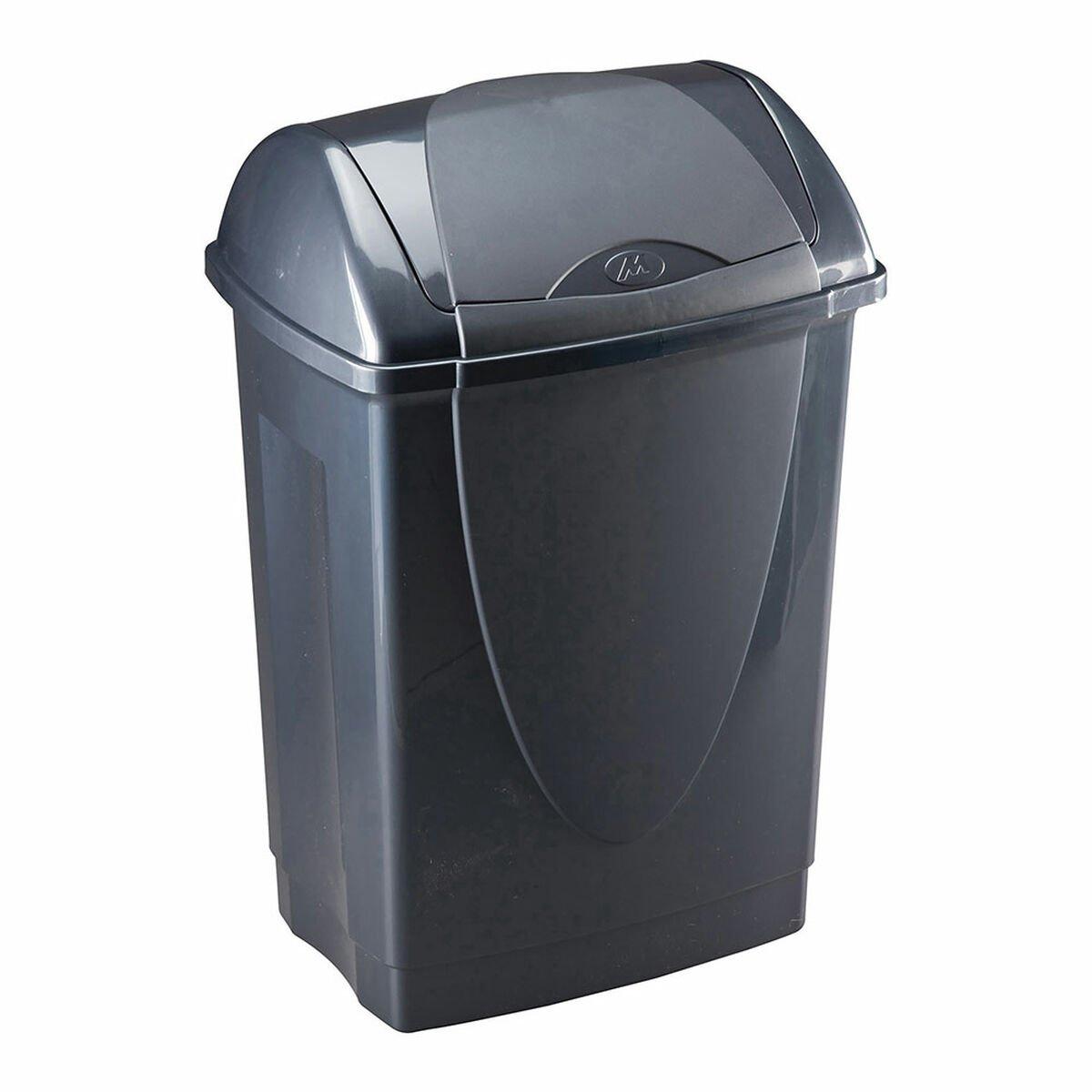 Cubo de basura Mondex Plástico reciclado 10 L Antracita