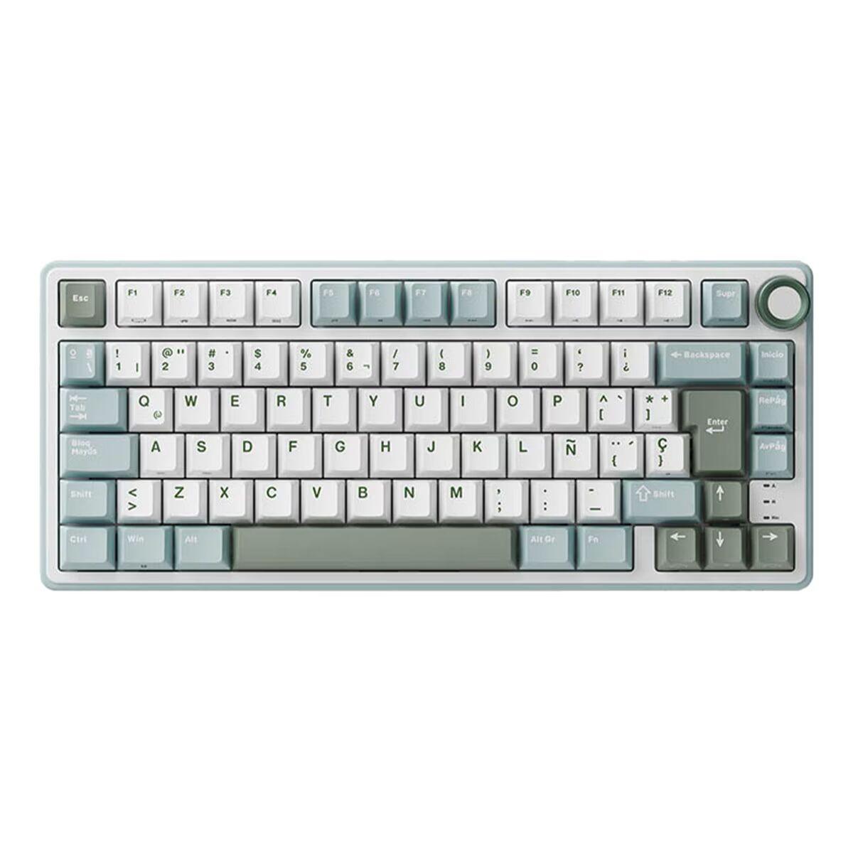 Teclado Royal Kludge R75 Plateado RGB