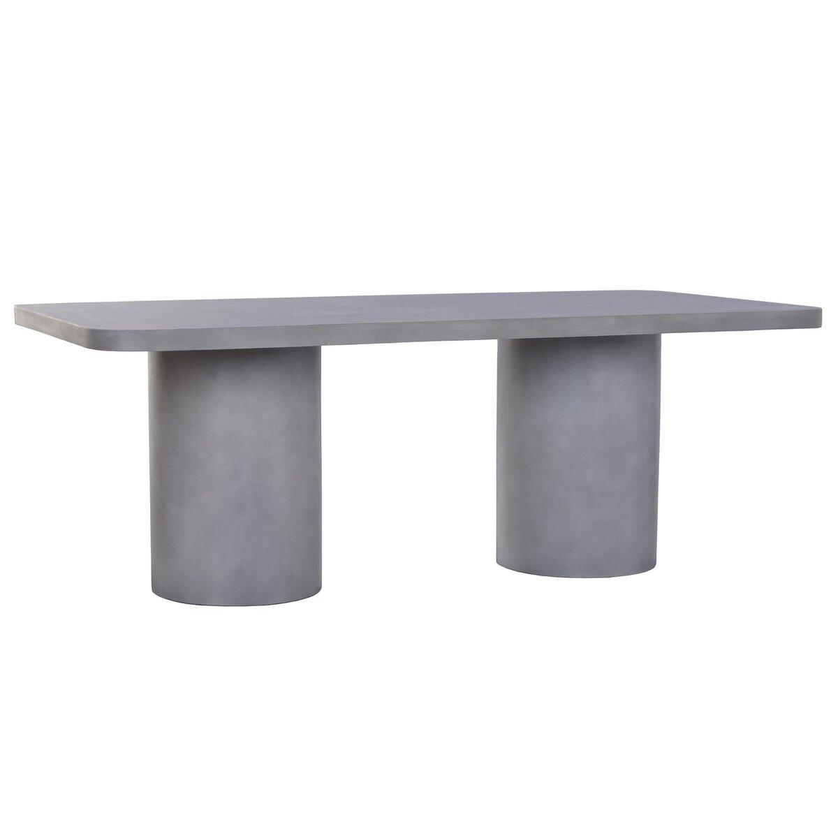 Mesa de Comedor Home ESPRIT Gris Hormigón 200 x 100 x 74 cm