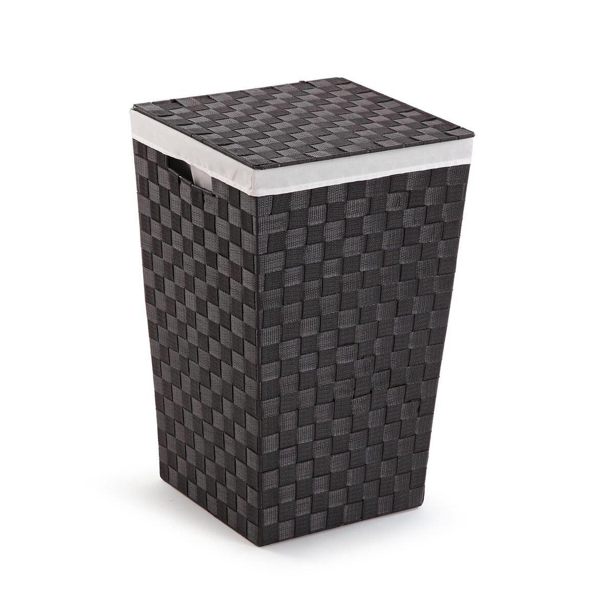 Cesto para la Ropa Sucia Versa Gris Poliéster Metal Polipropileno 33 x 52 x 33 cm