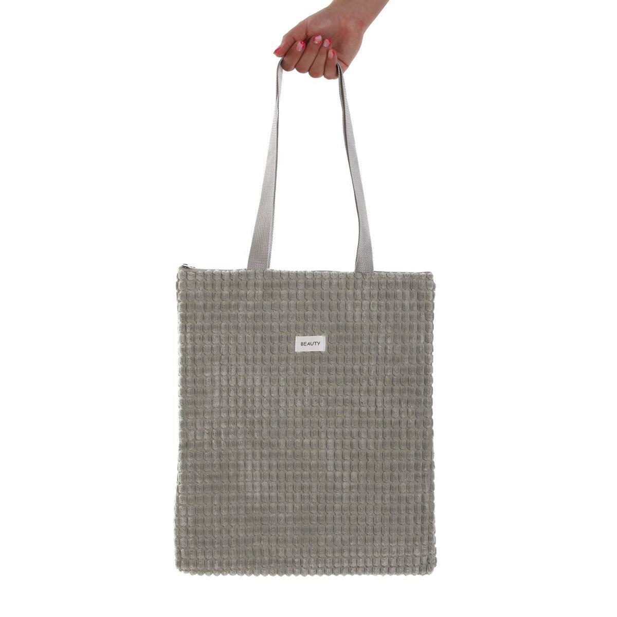 Bolso Mujer Versa Corduroy Azul 40 x 33 cm