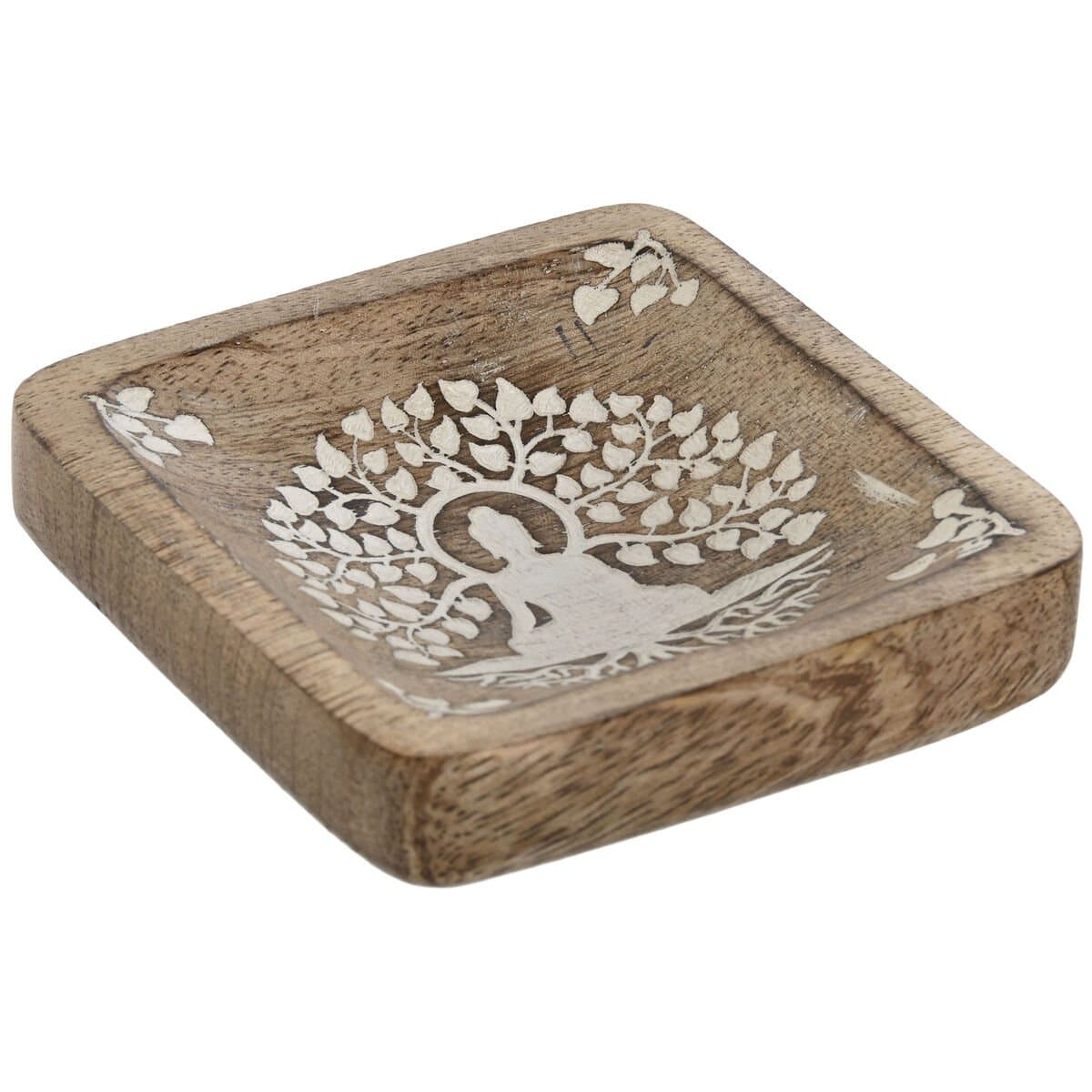Vaciabolsillos Home ESPRIT Blanco Natural