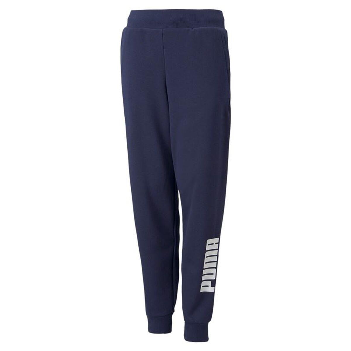 Pantalón Deportivo Infantil Puma Power Logo Boy Azul oscuro