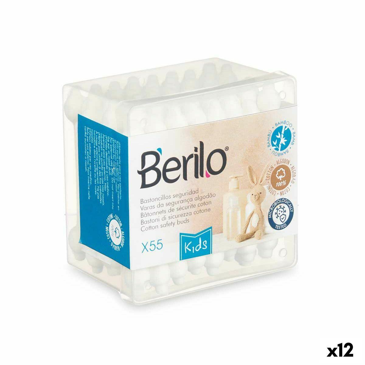 Bastoncillos de Algodón Berilo Kids (12 Unidades)