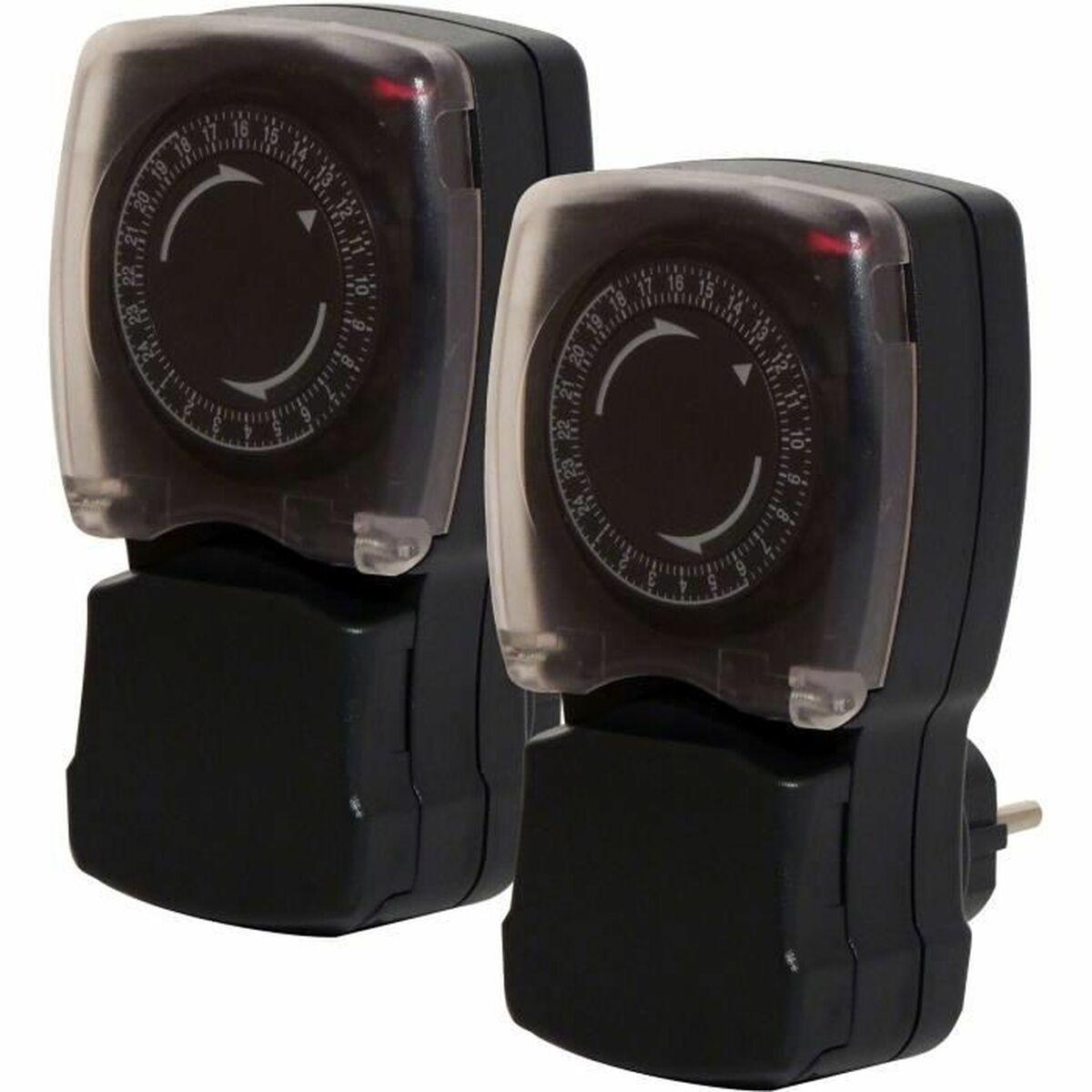 Temporizador Chacon 53008 Con Tapa Analógico Fácil de usar, ligero y manejable Resistente a la humedad 3600 W 230 V 16 A