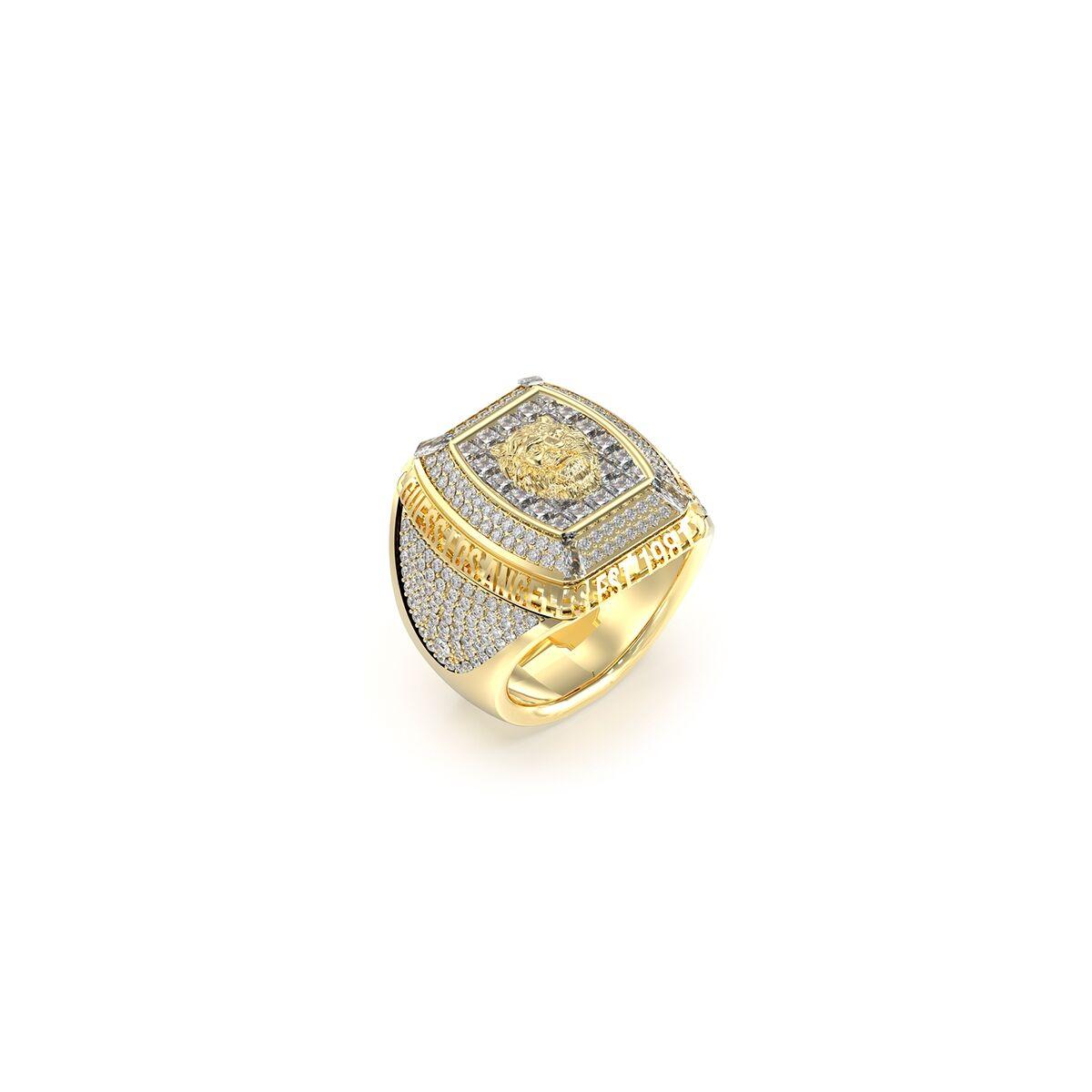 Anillo Hombre Guess JUMR05002JWYG64 Dorado 24