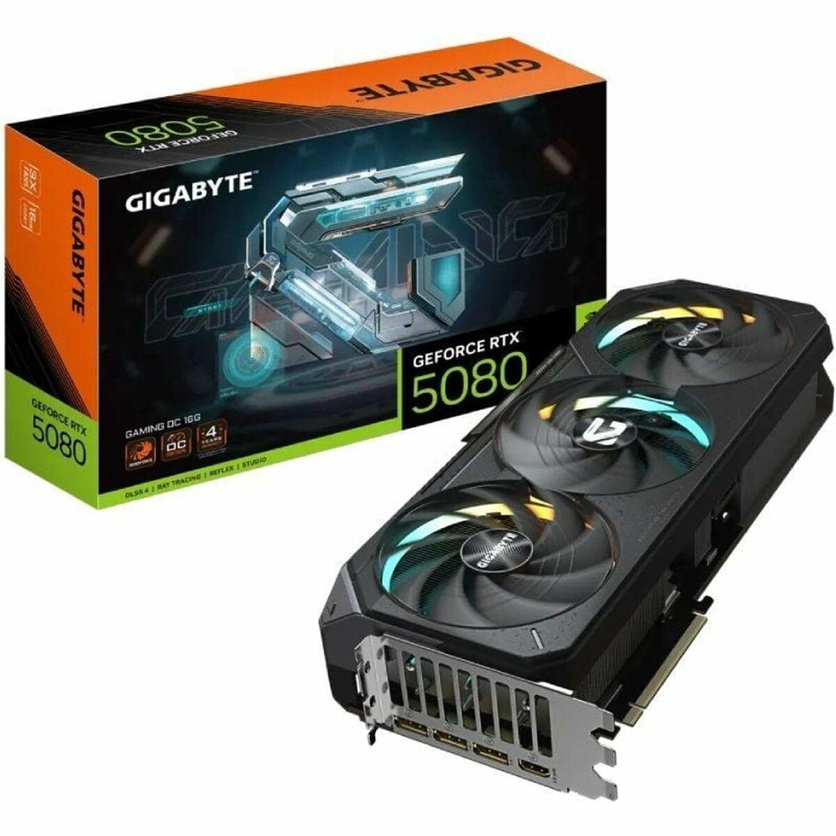 Tarjeta Gráfica Gigabyte GeForce RTX 5080 GAMING OC 16G GEFORCE RTX 5080 16 GB GDDR6 GDDR7