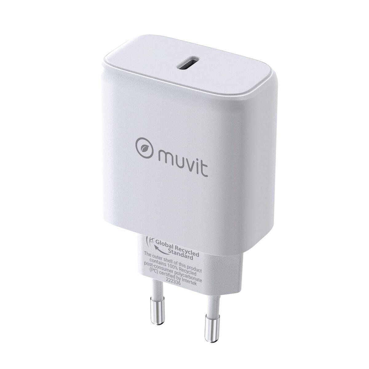 muvit for change cargador de pared Tipo C PD 45W blanco