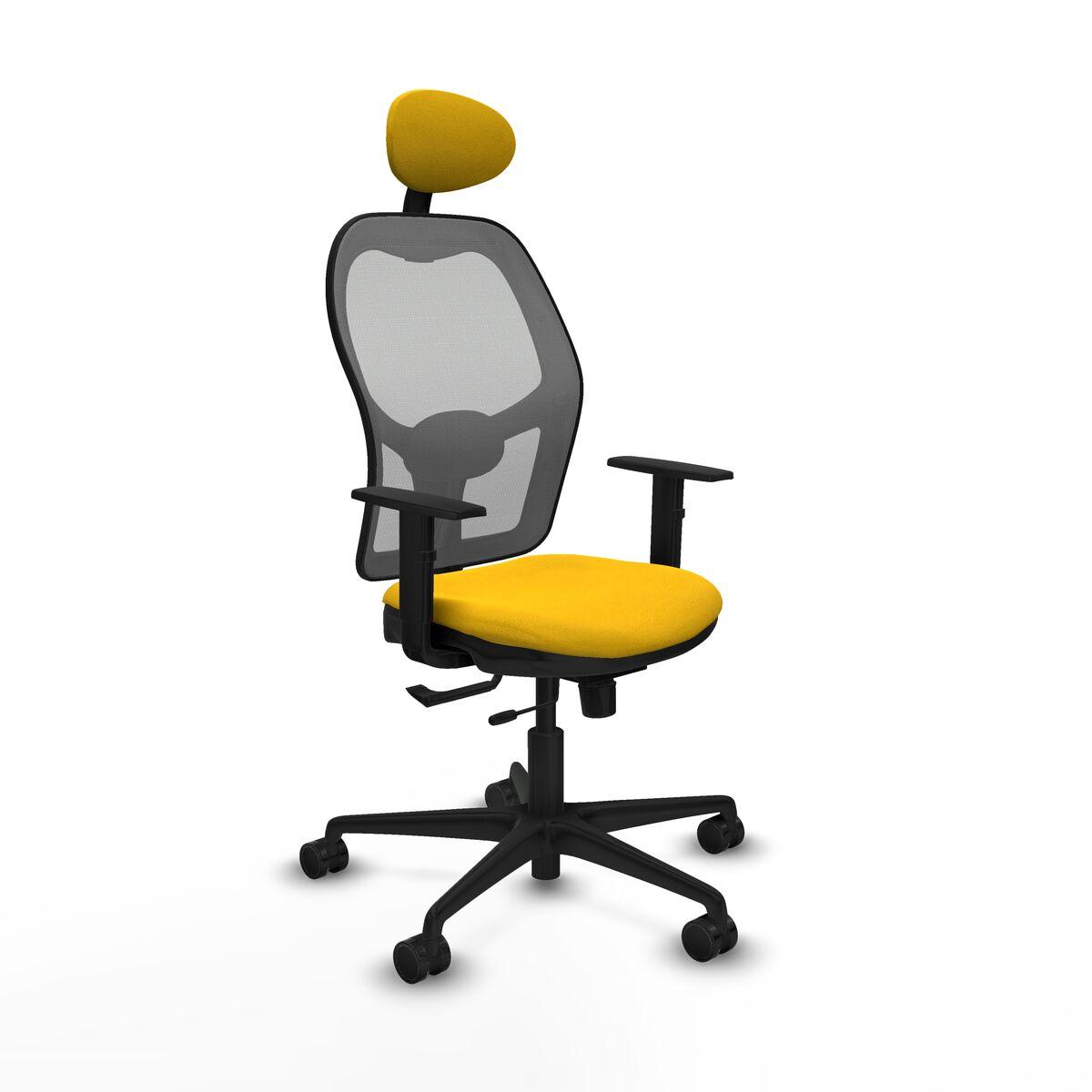 Silla de Oficina con Cabecero Jorquera Piqueras y Crespo 1D036N1 Amarillo