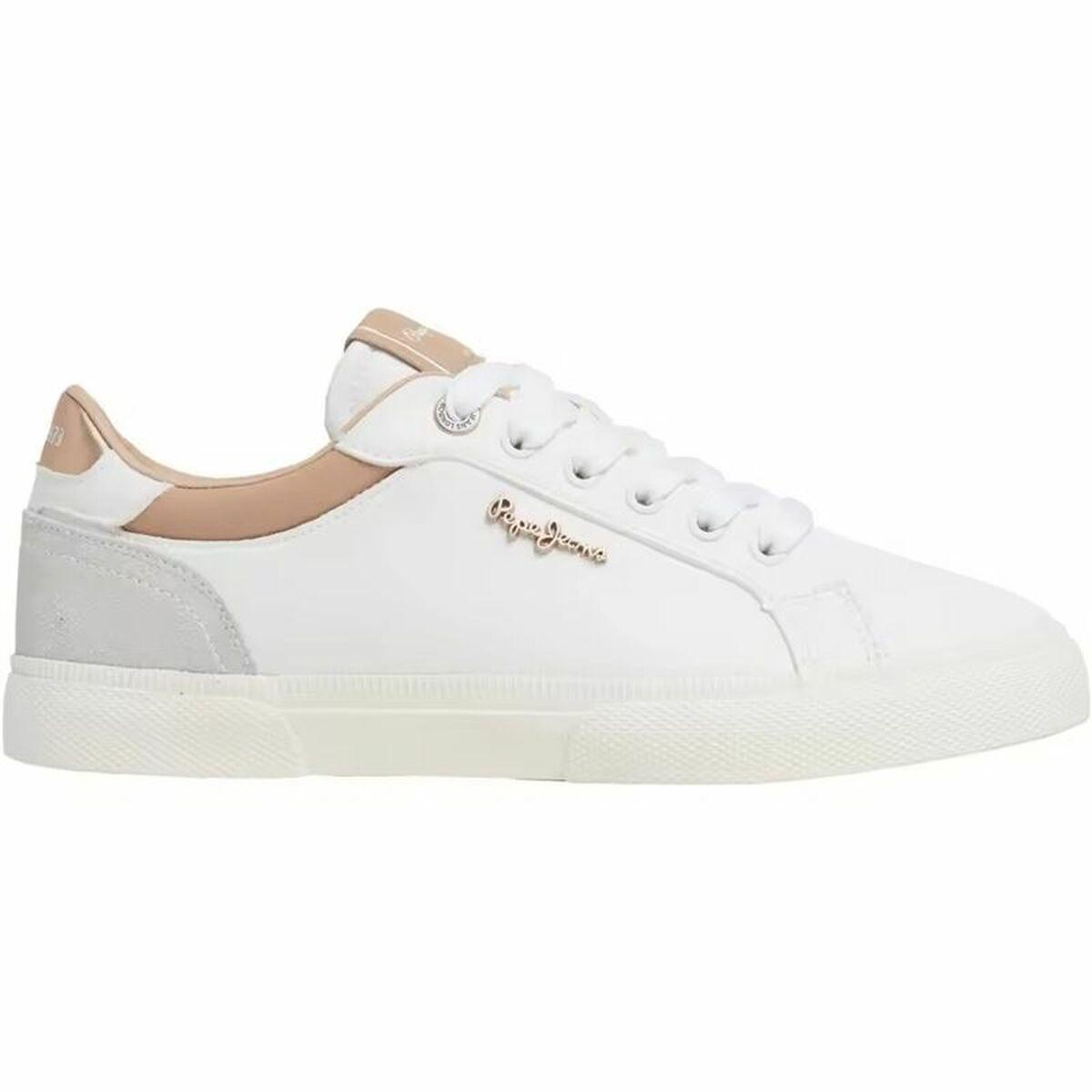 Zapatillas Deportivas Mujer Pepe Jeans Kenton Court Golden Blanco