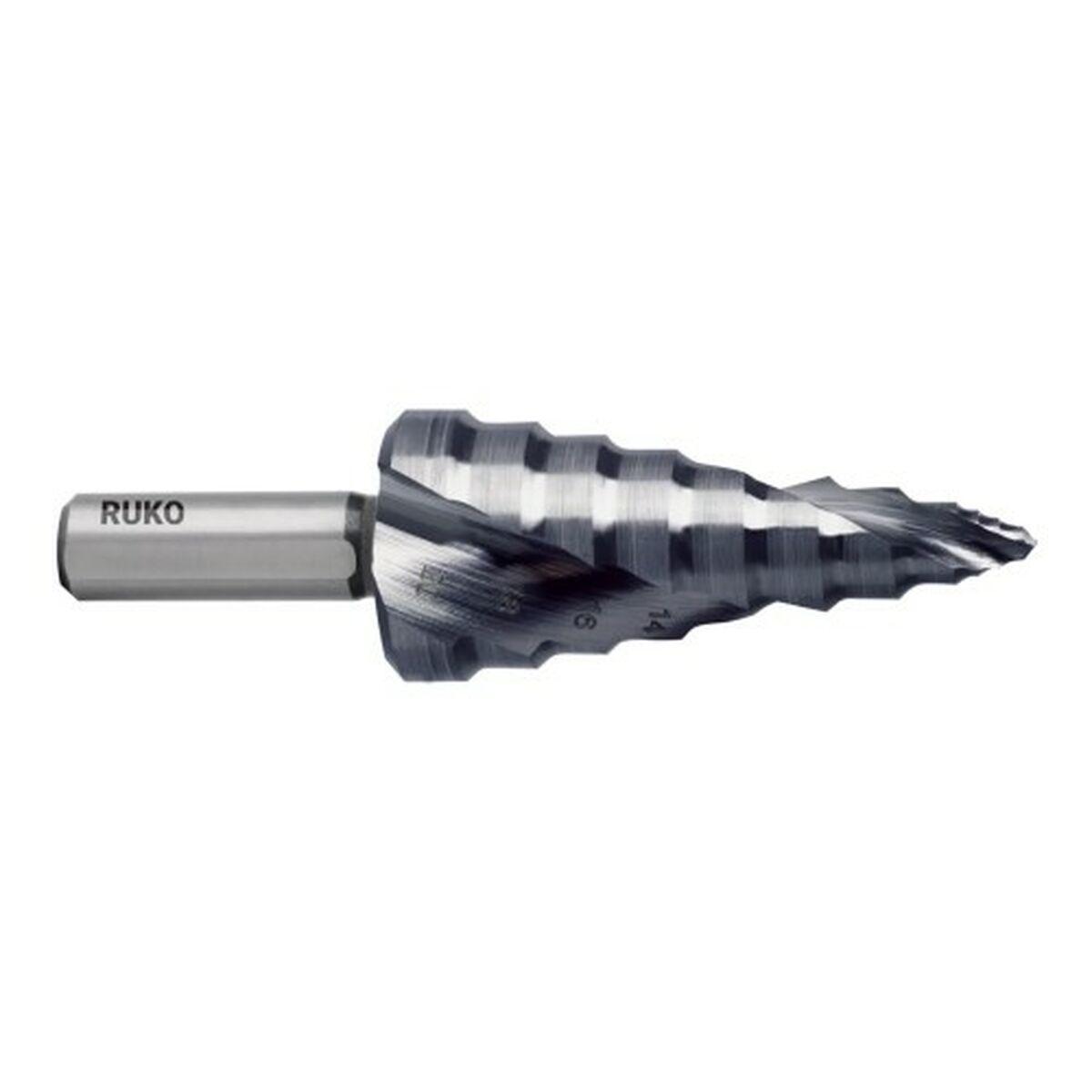 Broca escalonada RUKO 101651P 6 mm 9 mm 12 mm 20 mm 70 mm
