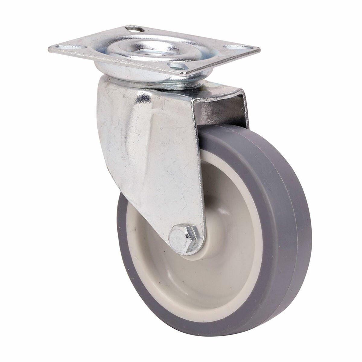 Rueda Ruedas Alex Gris Goma Poliamix Ø 5 cm 40 kg giratoria