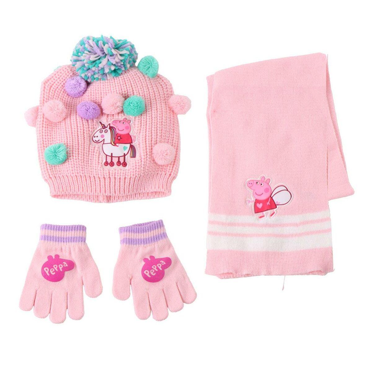 Gorro y Guantes Peppa Pig Rosa