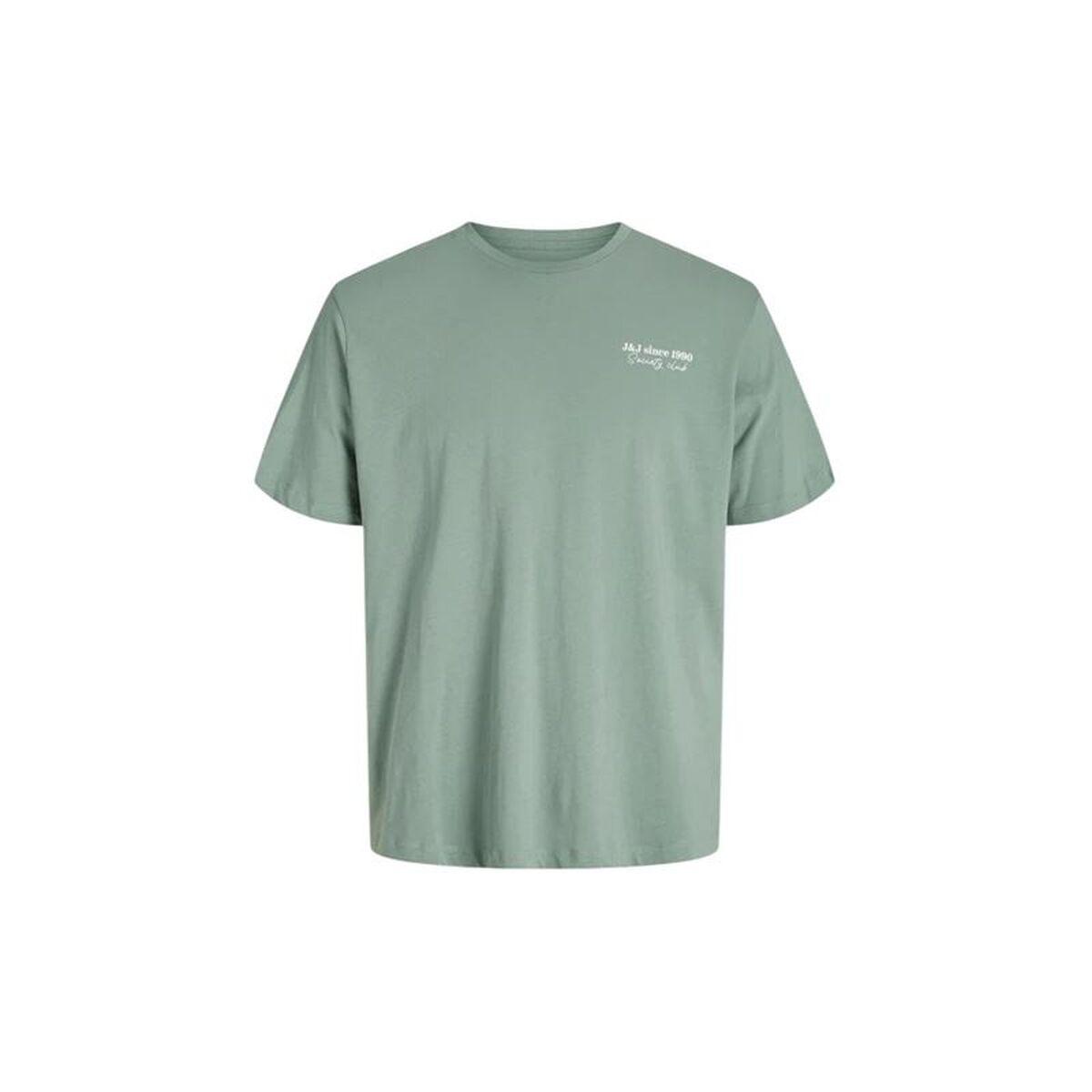 Camiseta de Manga Corta Hombre Jack & Jones Jjninety Ss Crew Iceberg Verde oscuro