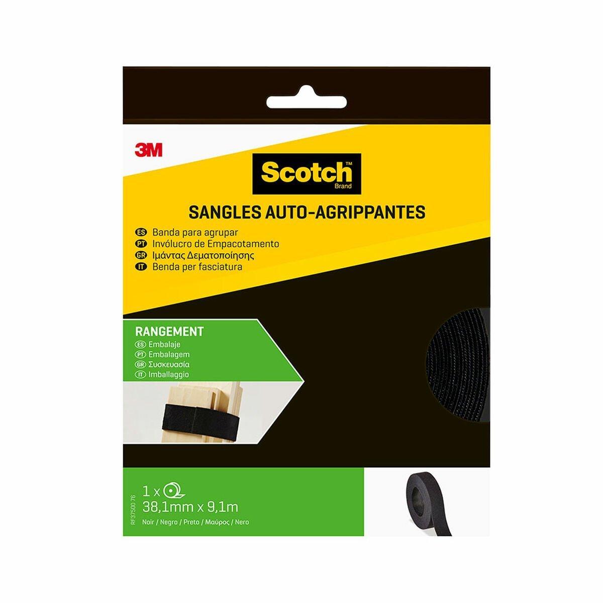 Sujetacables Scotch Negro 38,1 MM X 9,1 M