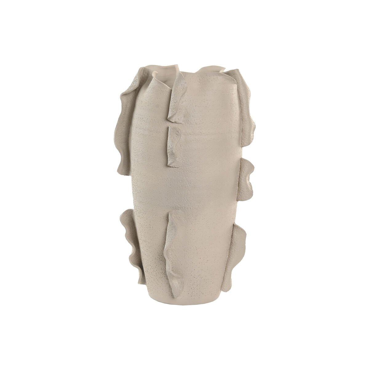Jarrón Home ESPRIT Blanco Cerámica Estilo artesanal Moderno 27 x 27 x 47 cm