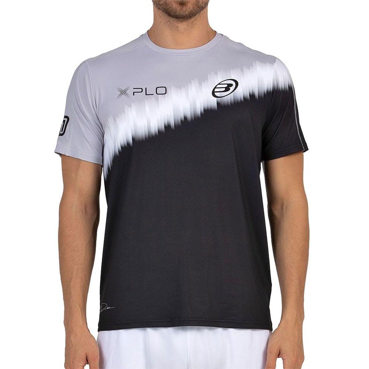 Camiseta de Manga Corta Hombre Bullpadel Dinenno 25I 005 Negro Pádel