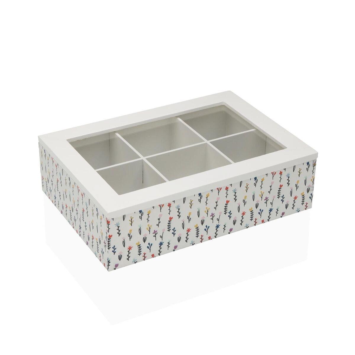 Caja para Infusiones Versa BLUME Madera 17 x 7 x 24 cm