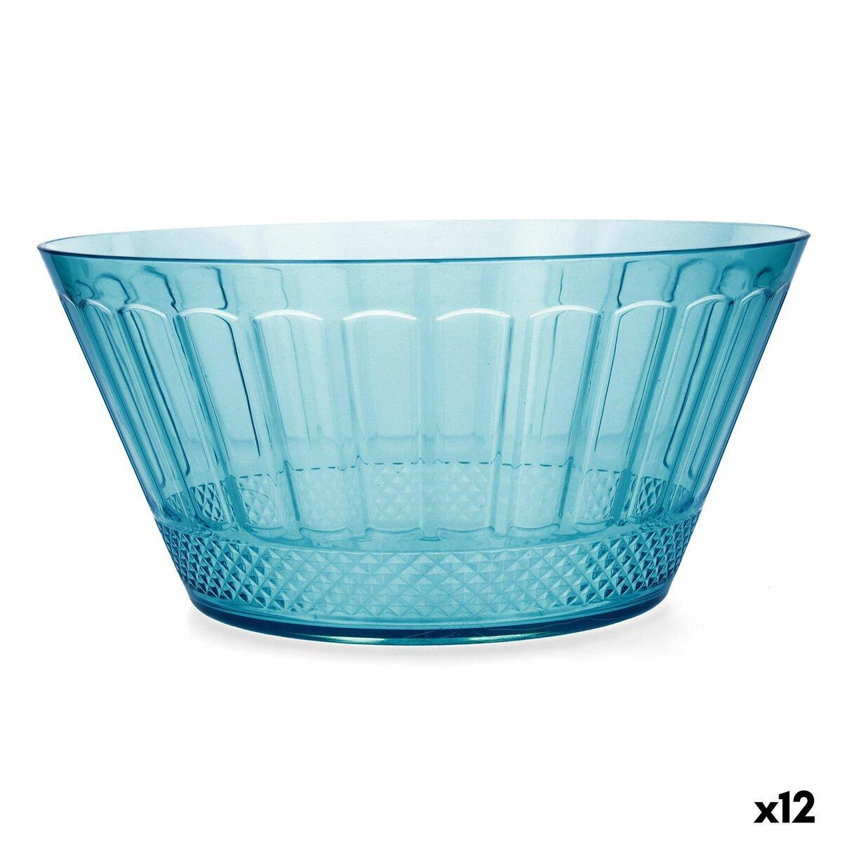 Ensaladera Quid Gaia Turquesa Plástico Ø 25 cm (12 Unidades)