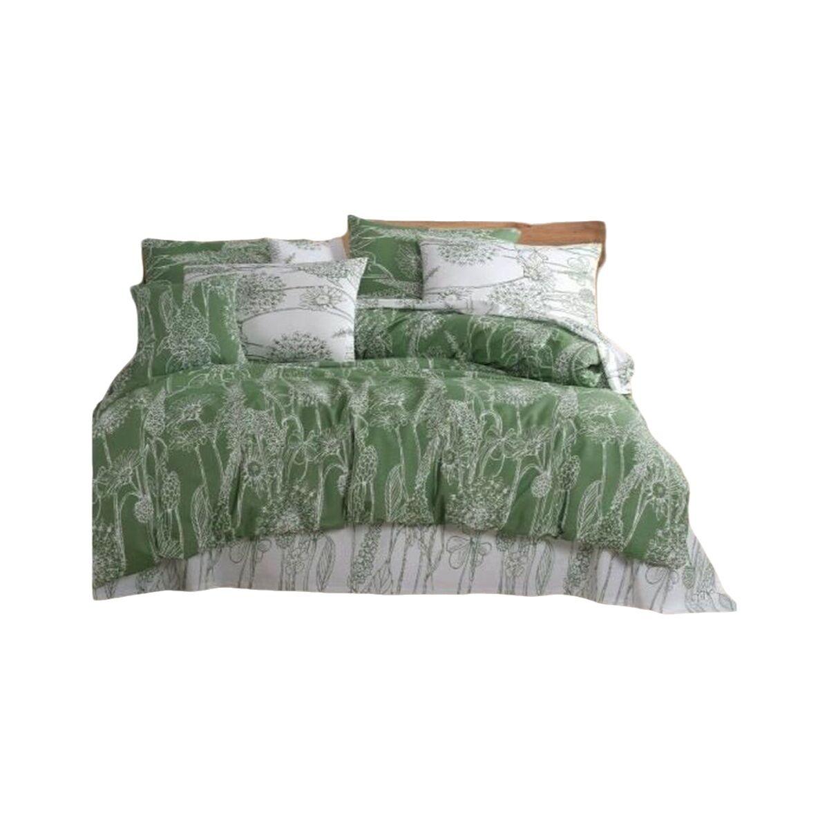 Juego de funda nórdica Verde Cama de 200 3 Piezas