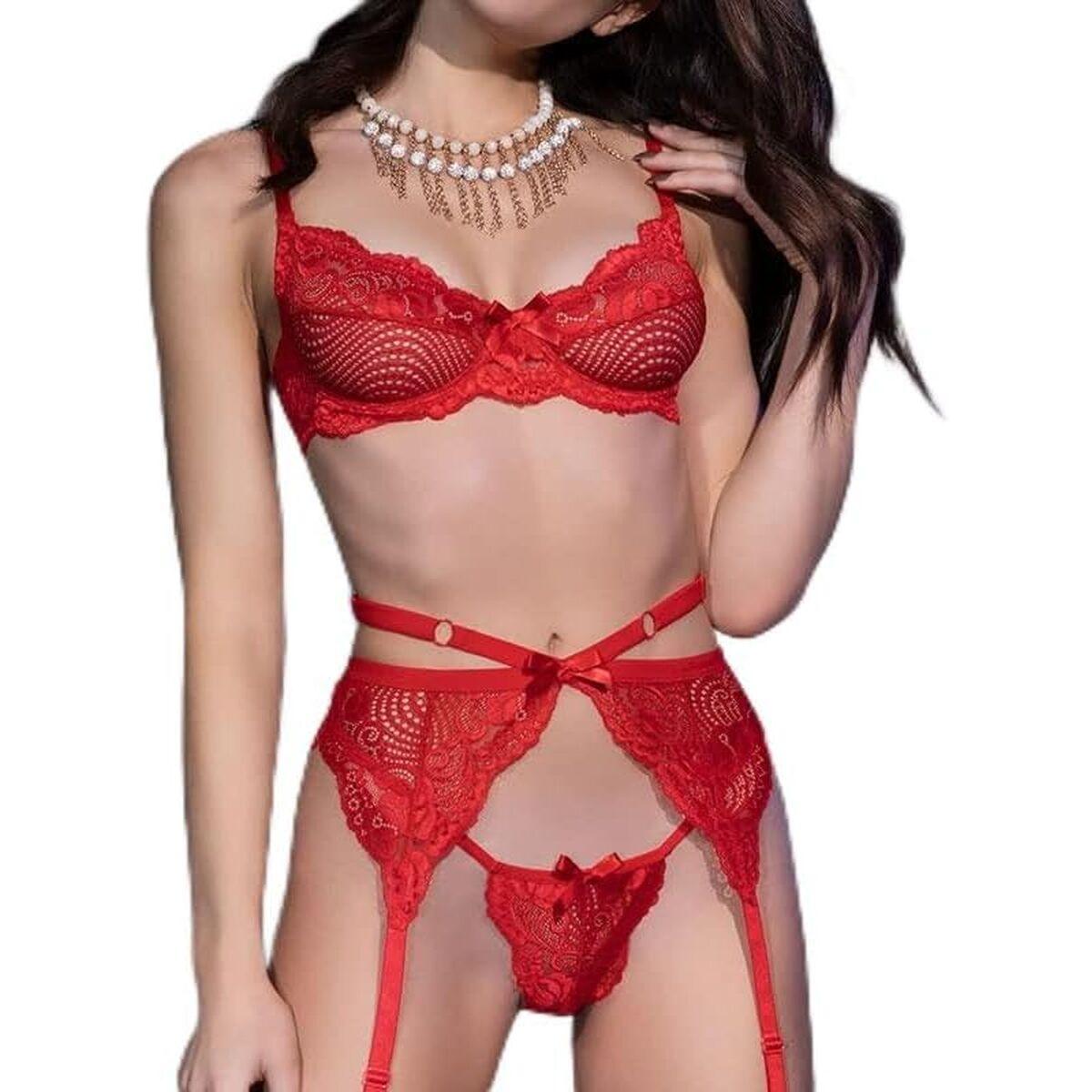 Conjunto de Lencería Chilirose CR4413 Rojo S