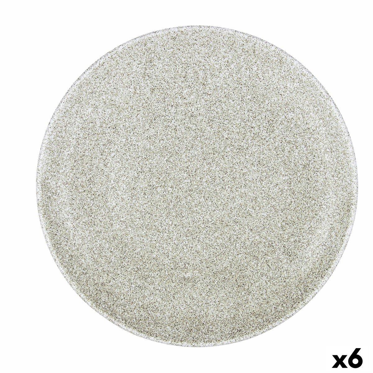 Plato para Pizza Bidasoa Element Hydrozero Beige Cerámica Ø 30 cm (6 Unidades)