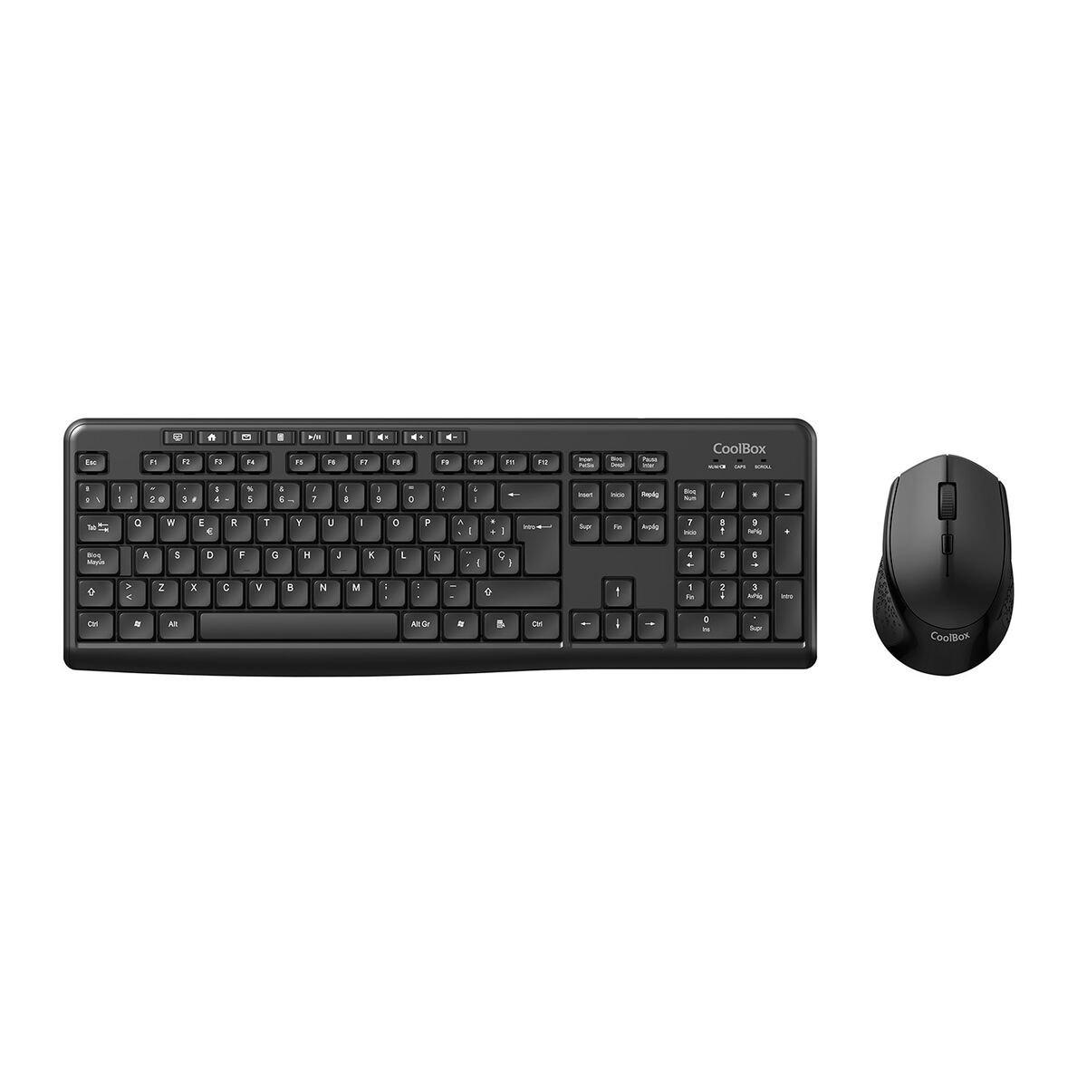 Teclado y Ratón CoolBox COO-KTR-03W