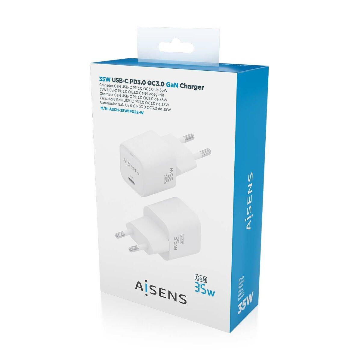 Cargador de Pared Aisens ASCH-35W1P022-W Blanco Multicolor 35 W