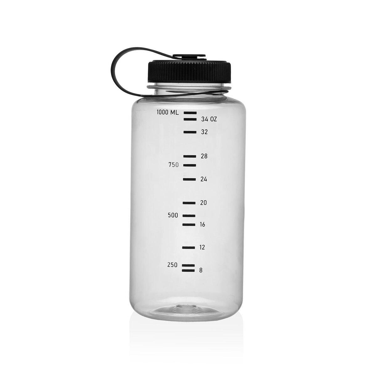 Botella de Agua Versa Negro Polipropileno Poliestireno 1 L 11,9 X 21,5 X 11,9 CM
