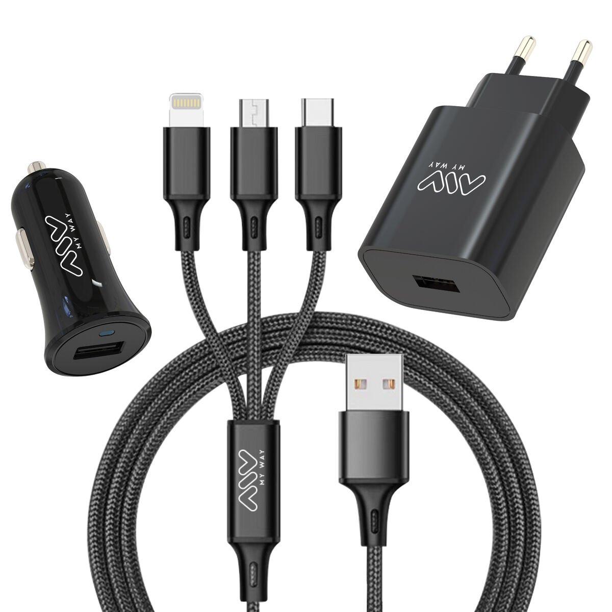 Cargador de Coche Myway Negro