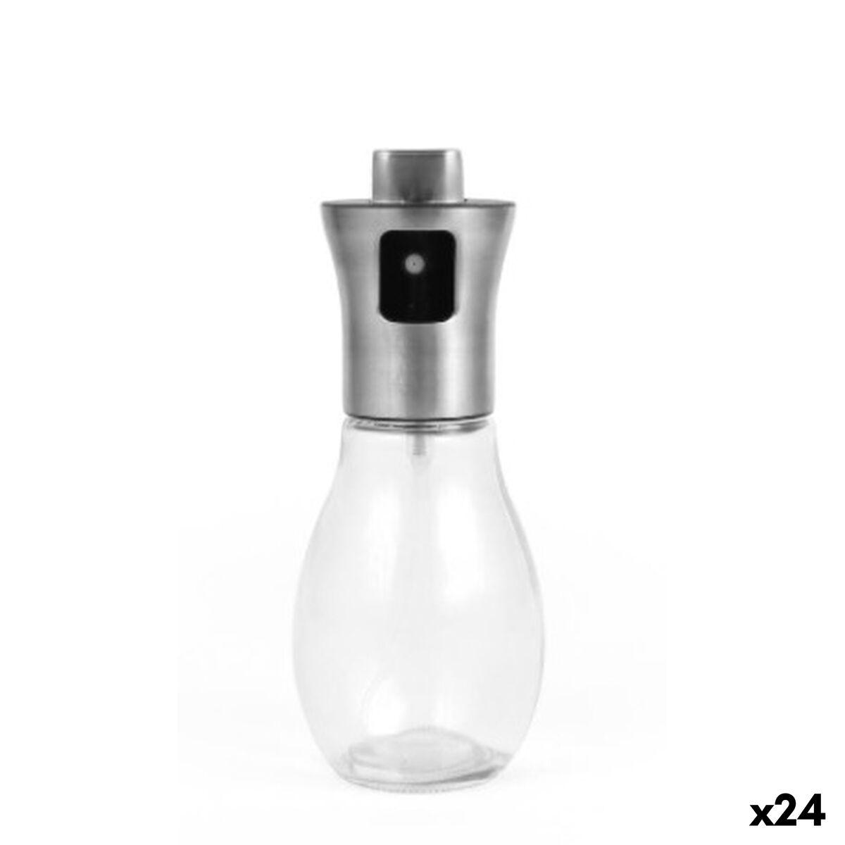 Aceitera La Mediterránea Luxe Transparente Plateado 200 ml (24 Unidades)