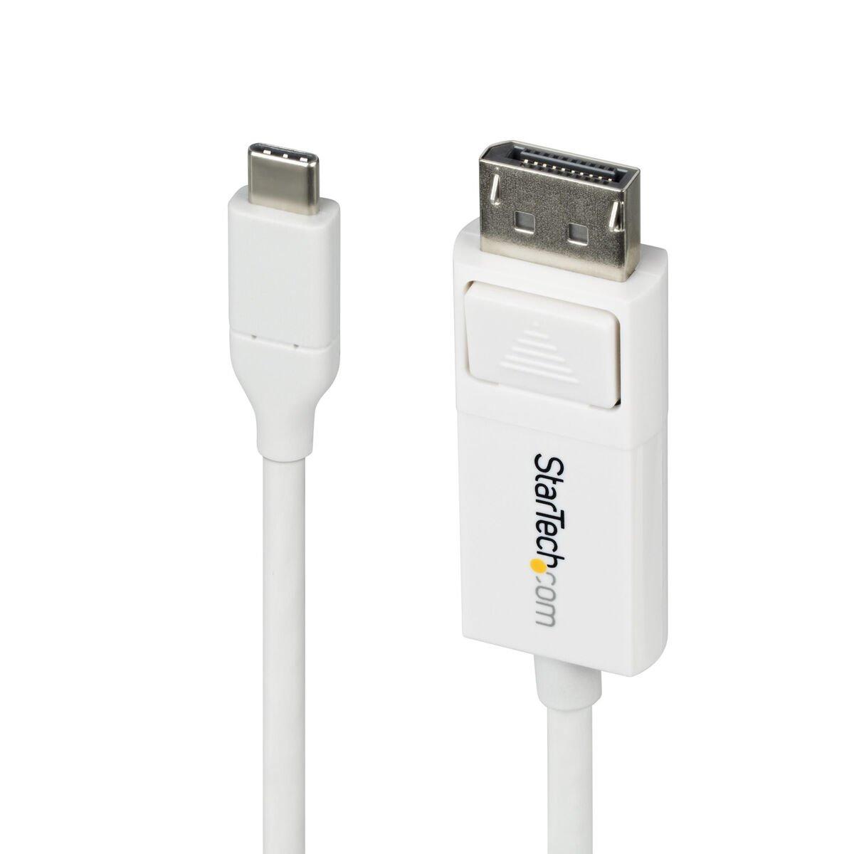 Cable VGA Startech CDP2DP2MBW Blanco 1,9 m