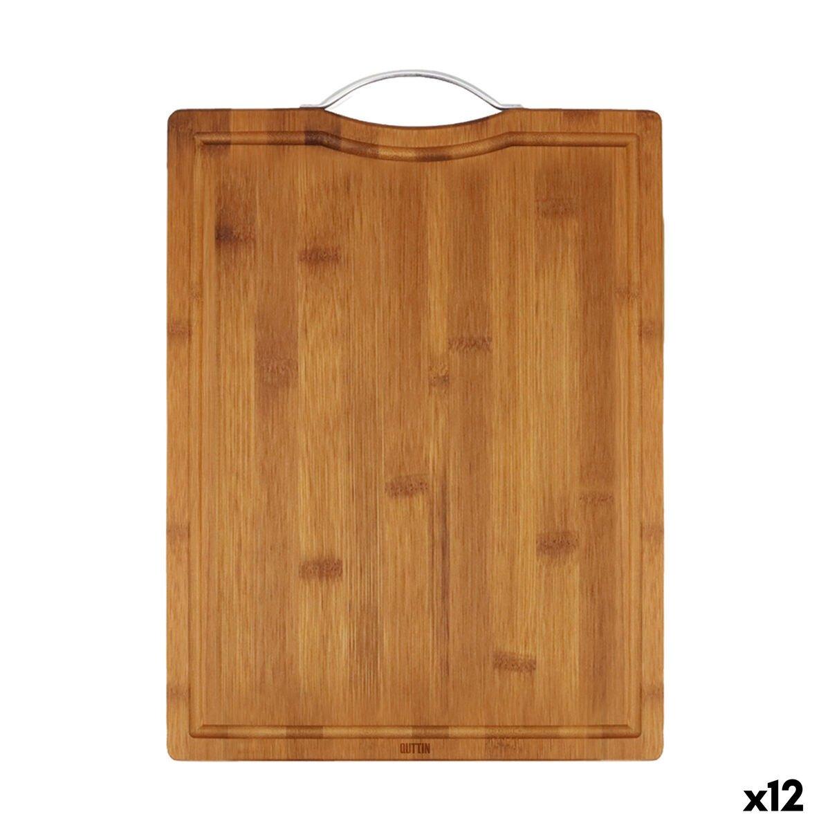 Tabla de cortar Quttin Marrón oscuro 39,5 x 30 x 1,5 cm (12 Unidades)